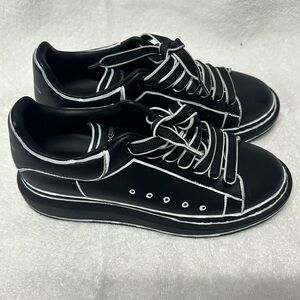Alexander McQueen Stylish Black Sneakers Women Size 40